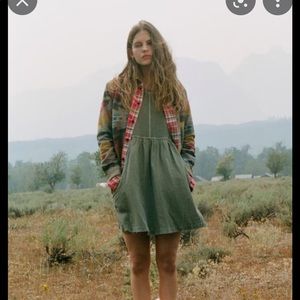 UO Eileen Thermal Babydoll Mini Dress